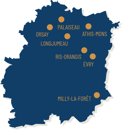 Localisation des centres d'imagerie IM91 en Essonne